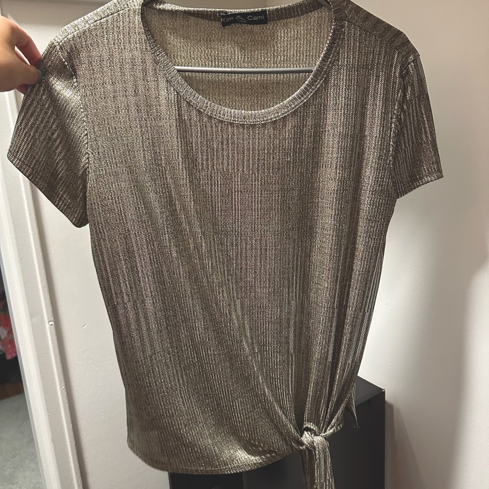 Gold-ish shimmer top